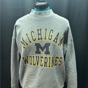 Gray Michigan Wolverines Sweatshirt